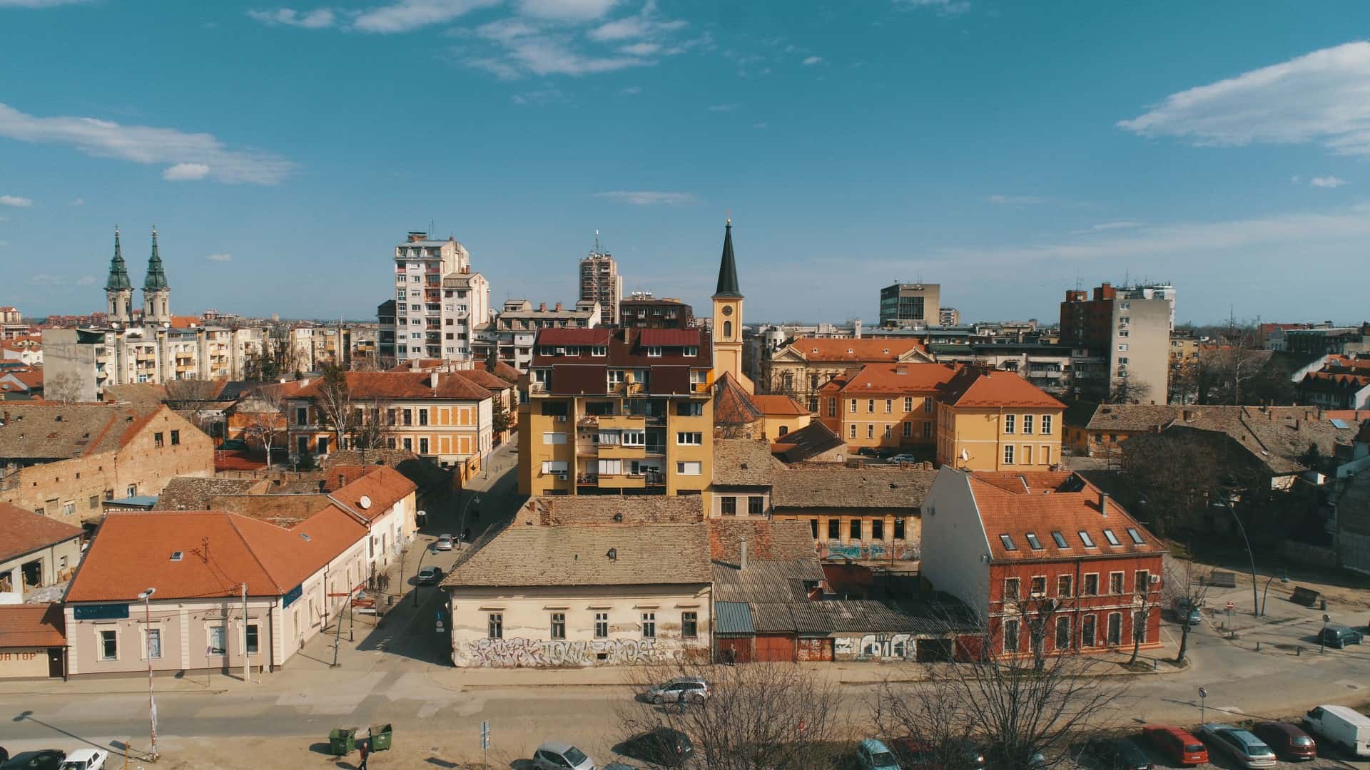 Pancevo from the riverbank